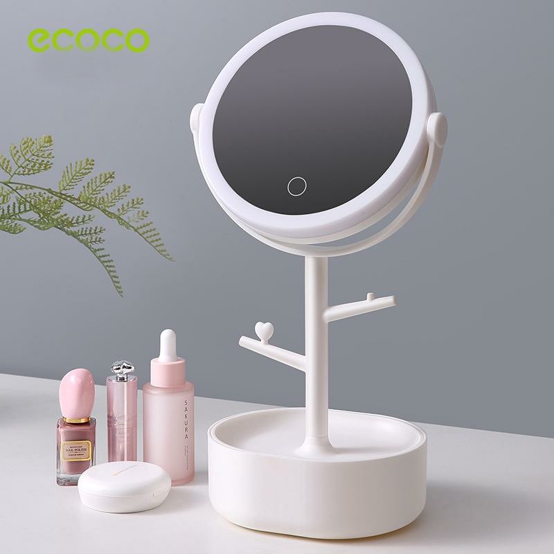 Gương Trang Điểm có tích hợp đèn cảm ứng Ecoco E1908 (Giao màu ngẫu nhiên)