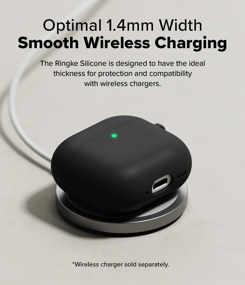 Vỏ ốp dành cho AirPods 4 RINGKE Silicone - Hàng Chính Hãng