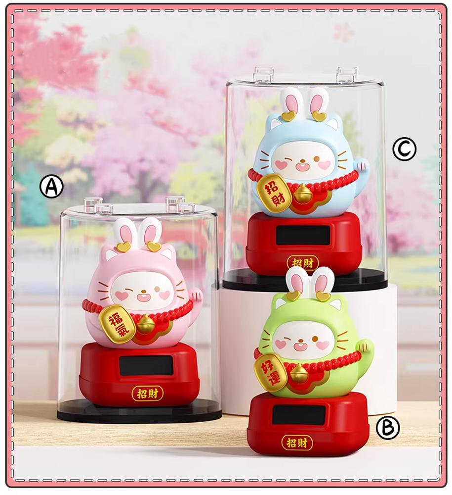 Tượng Thỏ Chiêu Tài Lắc - Trang Trí Tết - JS872 - Màu Xanh Lá