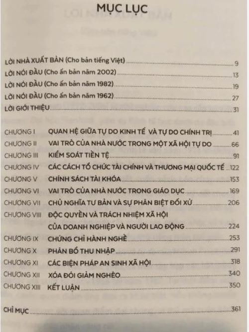 Sách - Chủ nghĩa tư bản và tự do (Capitalism and freedom) (Nhã Nam HCM)
