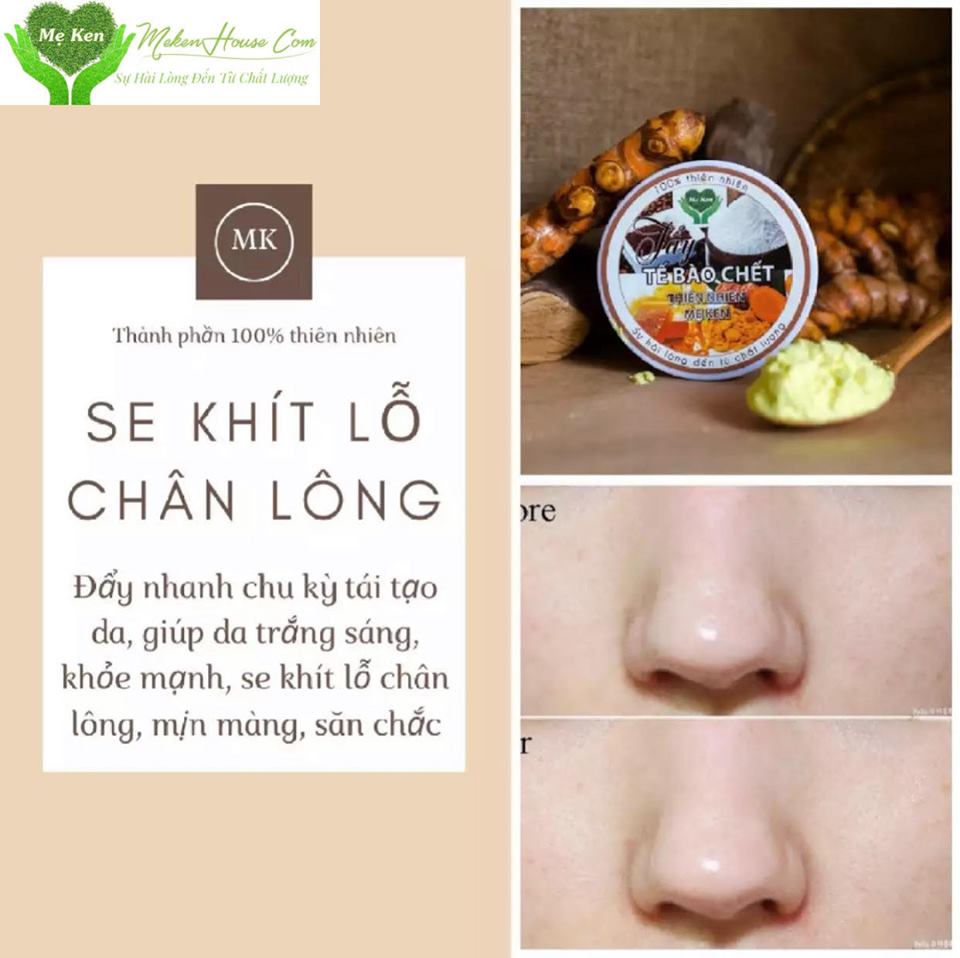 TẨY TẾ BÀO CHẾT MẶT THIÊN NHIÊN MẸ KEN hủ 50ML- tẩy tế bào chết mặt, sạch mụn cám, sạch da chết