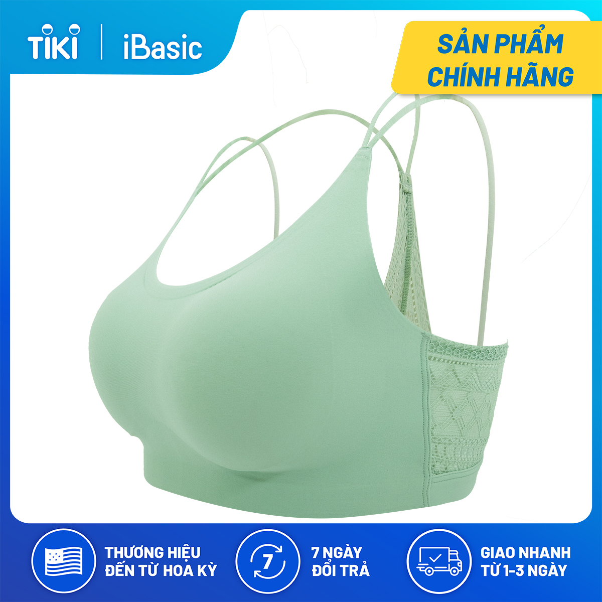 Áo bralette không gọng mút mỏng iBasic BRAW153