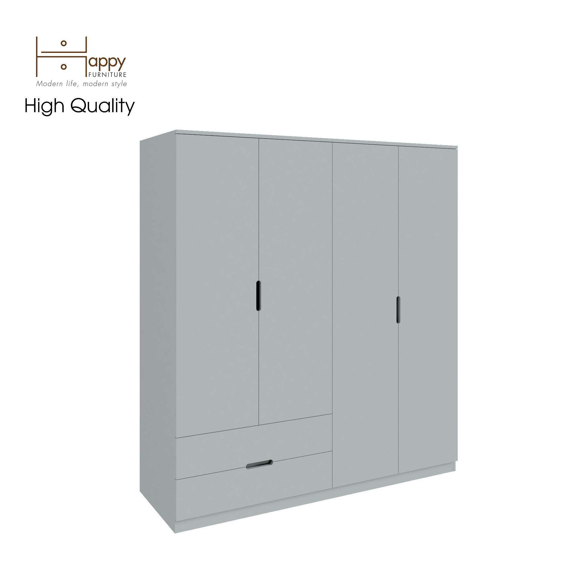 [Happy Home Furniture] MOLLY, Tủ quần áo 4 cánh mở - 2 ngăn kéo, 160cm x 54cm x 176cm ( DxRxC), TCM_109