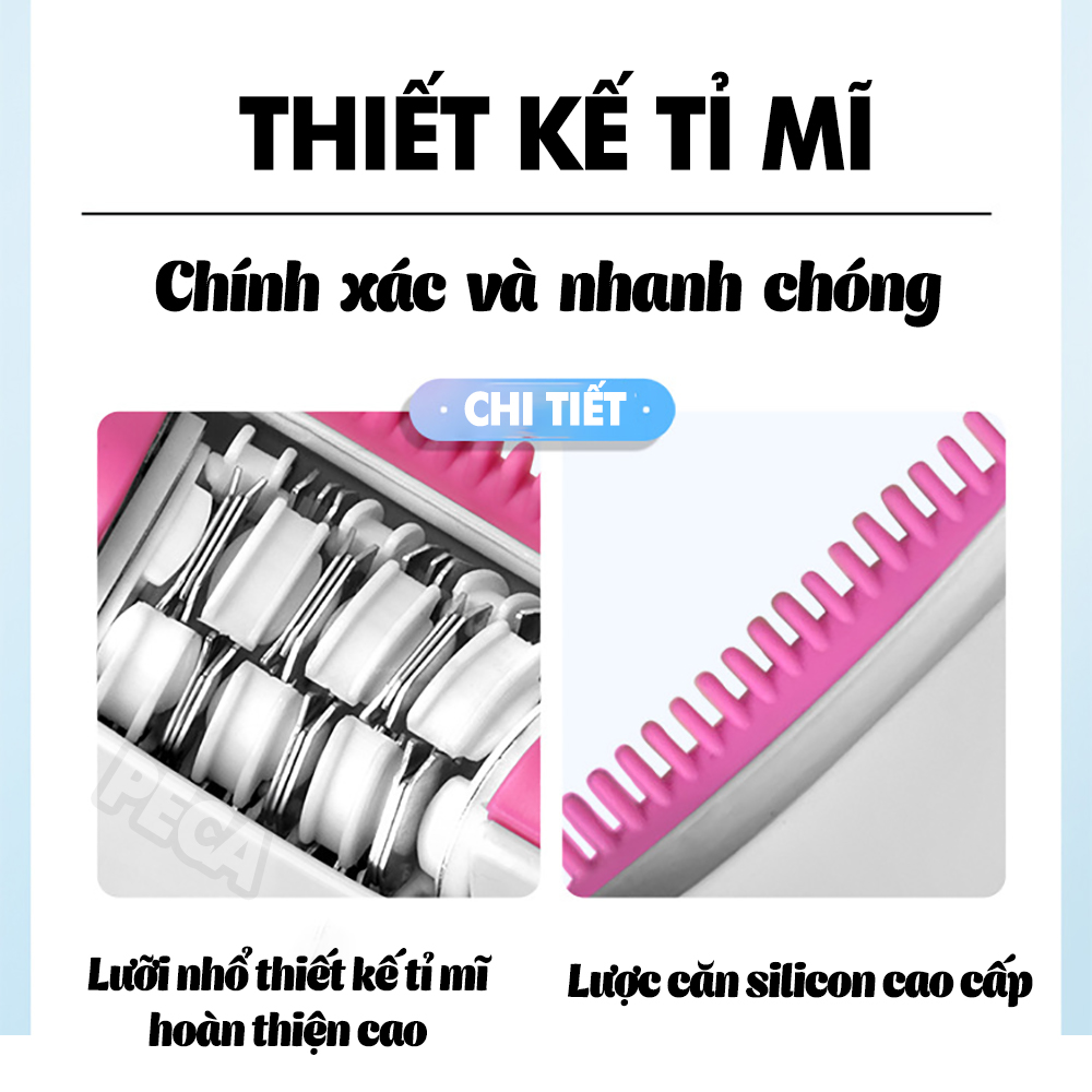 Máy tẩy lông Kemei KM-189A chuyên dụng tẩy nhổ lông toàn thân sạc USB, 2 tốc độ sử dụng an toàn tiện lợi