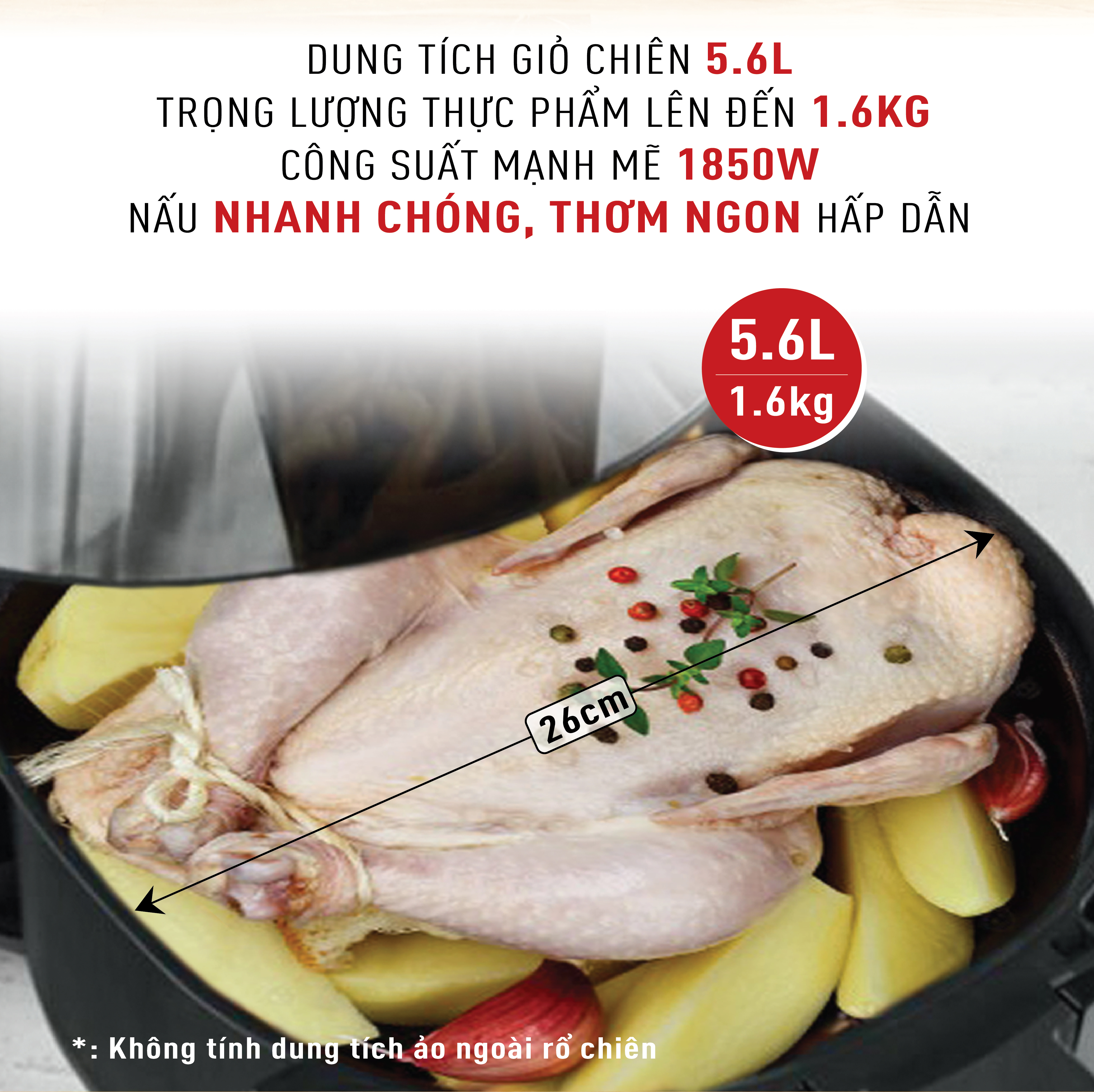 Nồi chiên không dầu điện tử Tefal XXL EY701D15, Dung tích lòng nồi 6.3L / Giỏ Chiên 5.6L/1.6kg - Hàng chính hãng