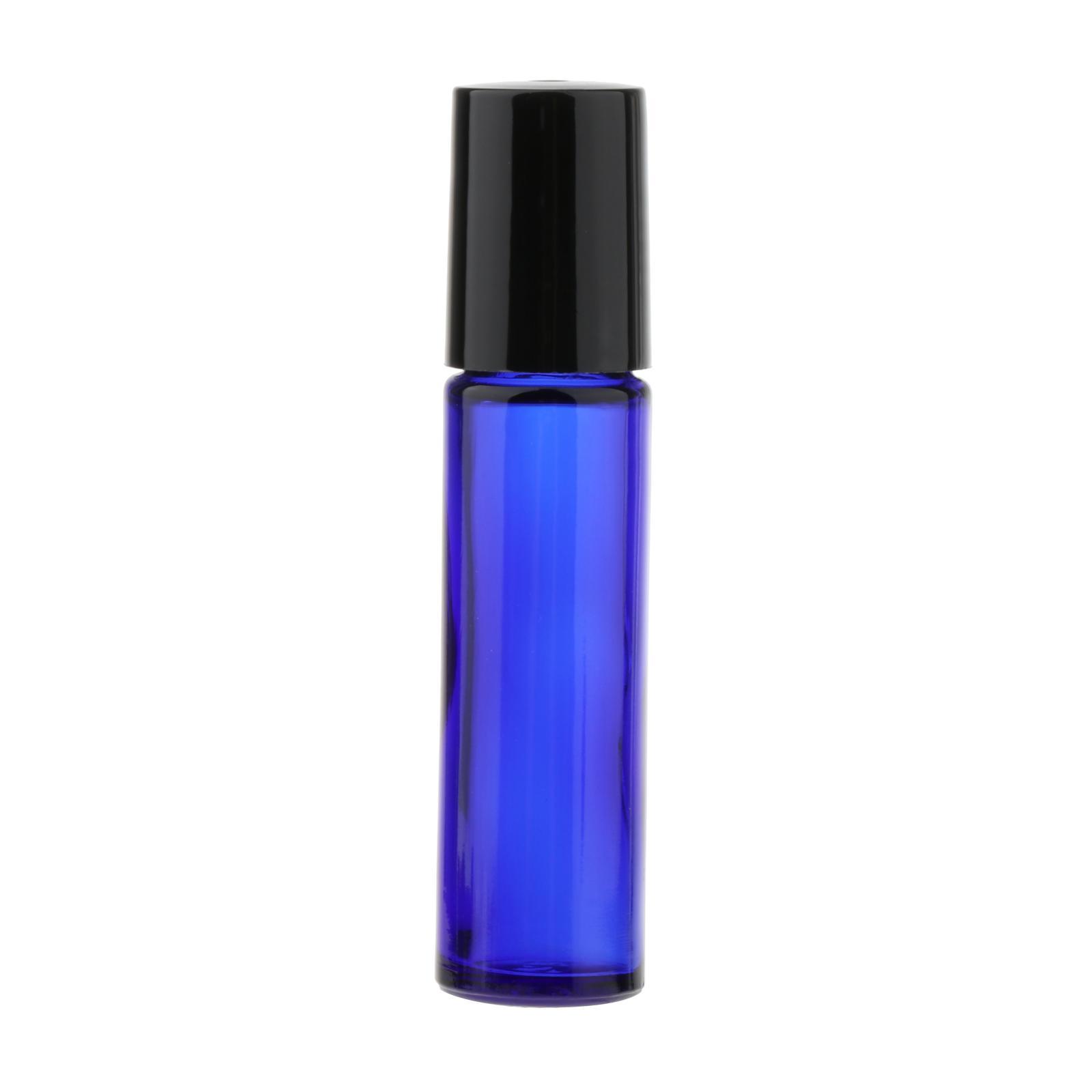 Essential Oil Roller Bottles Set w/Stainless Steel Balls, 24 Pcs 10ml Leakproof Glass Bottle for Perfume & Aromatherapy Oils 1 Funnel + Opener+dropper
