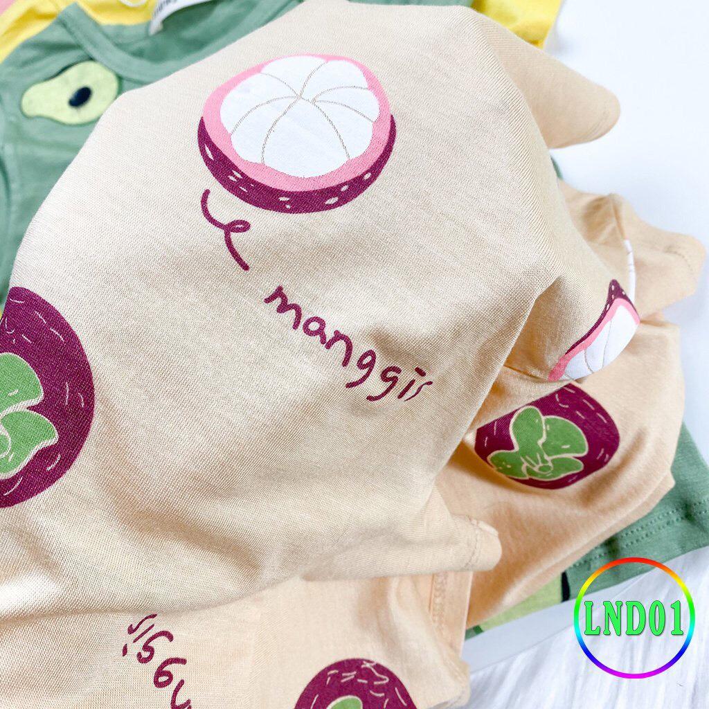 Bộ dài tay thun lạnh Minky Mom trái bơ cho bé trai, bé gái