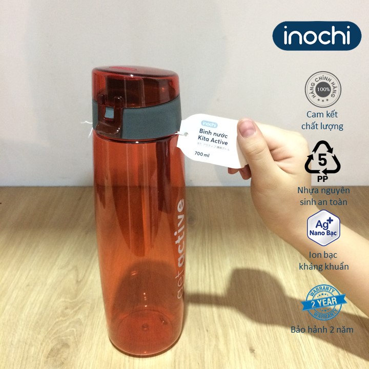 Bình nước thể thao Kita Active 700ml -inochi-chất lượng chuẩn Nhật Bản