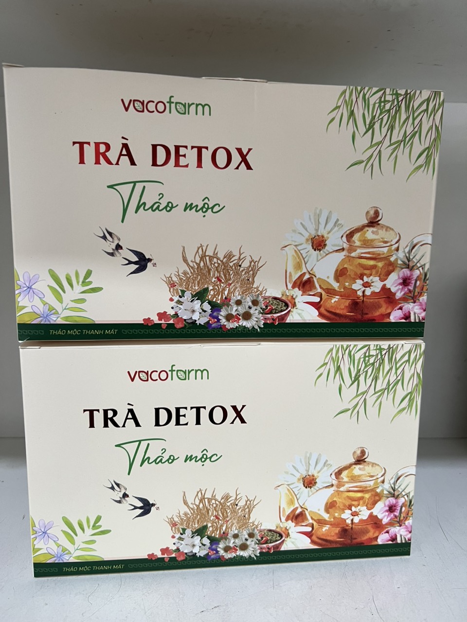 Hộp 15 gói trà detox đông trùng hạ thảo, sâm bố chính, các loại trái cây và thảo mộc giúp thanh lọc cơ thể, giảm cân, giữ dáng và đẹp da