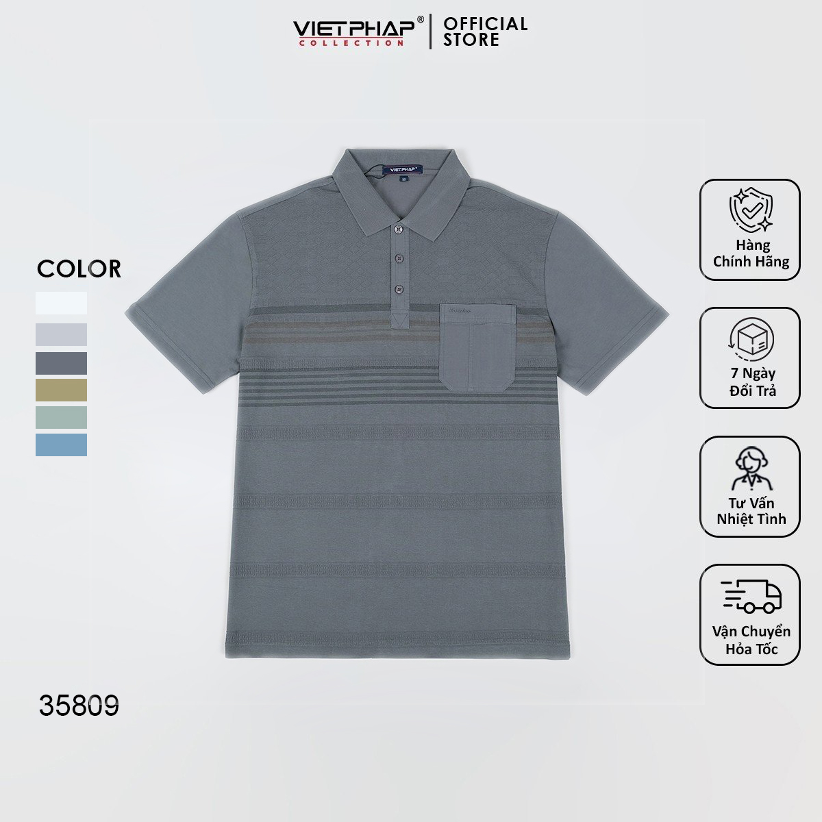 Áo Thun Dệt Kim Cao Cấp VIỆT PHÁP / Form Suông - chất liệu cotton co dãn và thấm hút mồ hôi tốt 35809