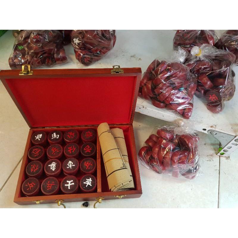 Cờ tướng gỗ hương quân tròn 4 cm