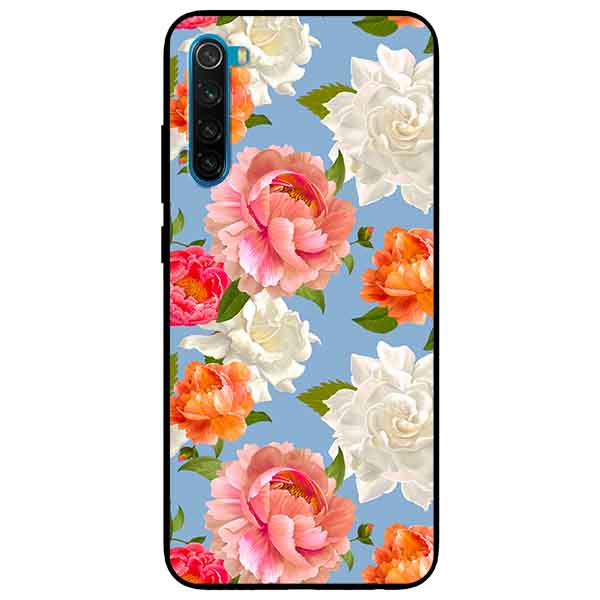 Ốp lưng in cho Xiaomi Redmi Note 8 Mẫu Hoa Đa Sắc