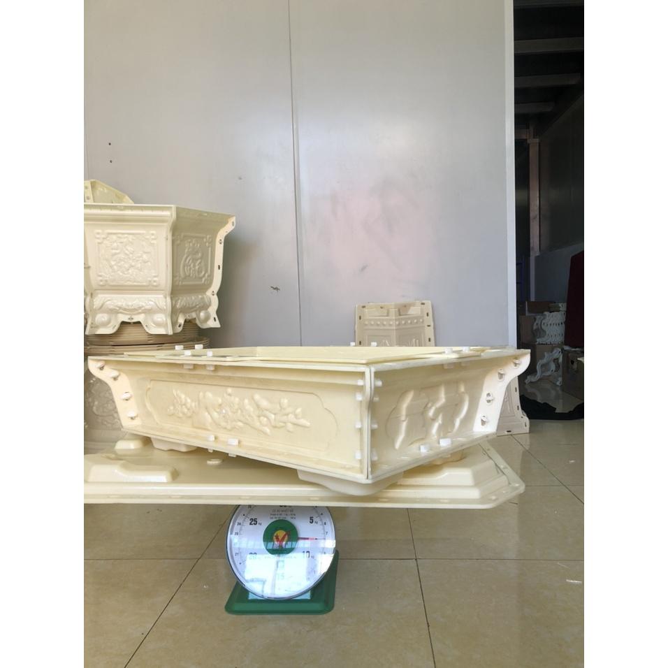 Khuôn đúc chậu chữ nhật vuông góc 75x45x21cm