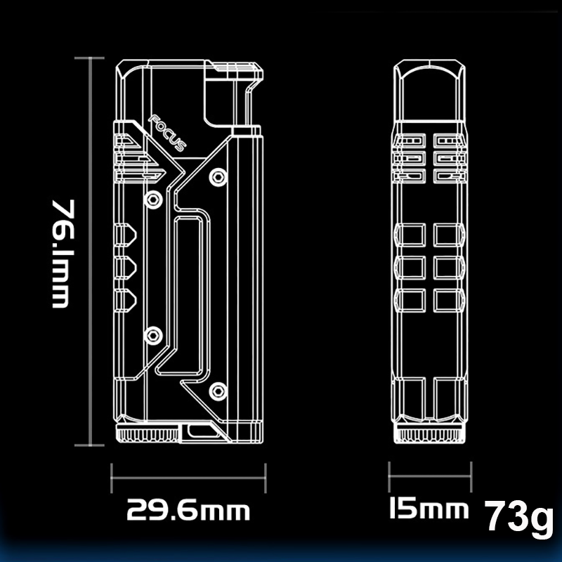 Bật Lửa Khè Focus Gas Lộ Thiên Fullbox - Xài Gas (giao màu ngẫu nhiên)