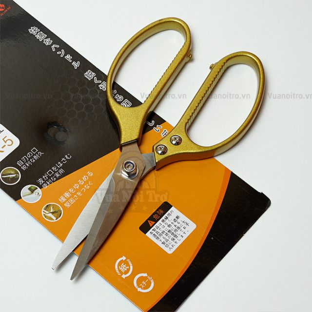 Kéo nhà bếp cắt thực phẩm cán Vàng - JL