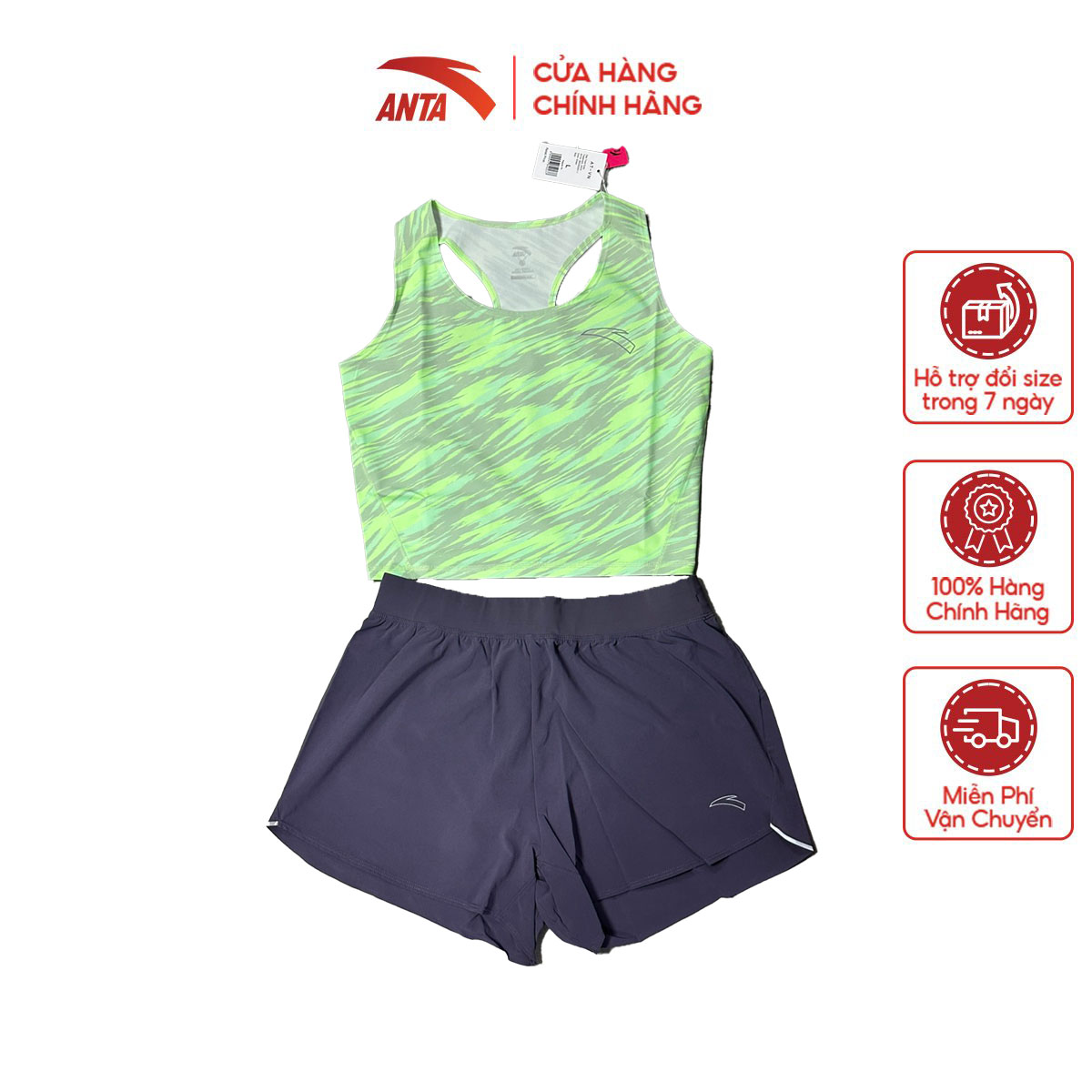 Bộ thể thao Running nữ A-COOL Anta 862325201-1