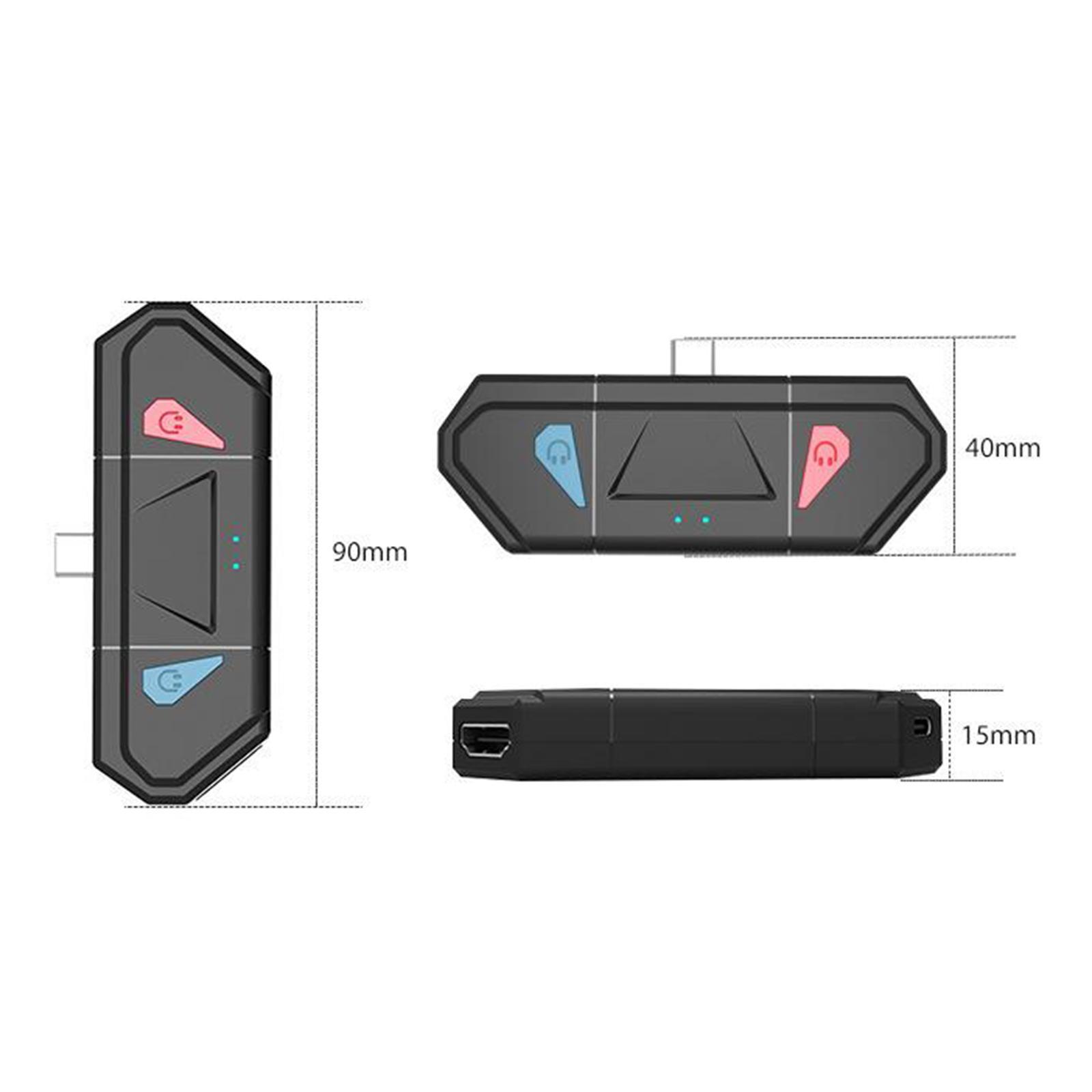 Bluetooth Adapter Audio Transmitter Individual Control for Nintendo Switch Lite