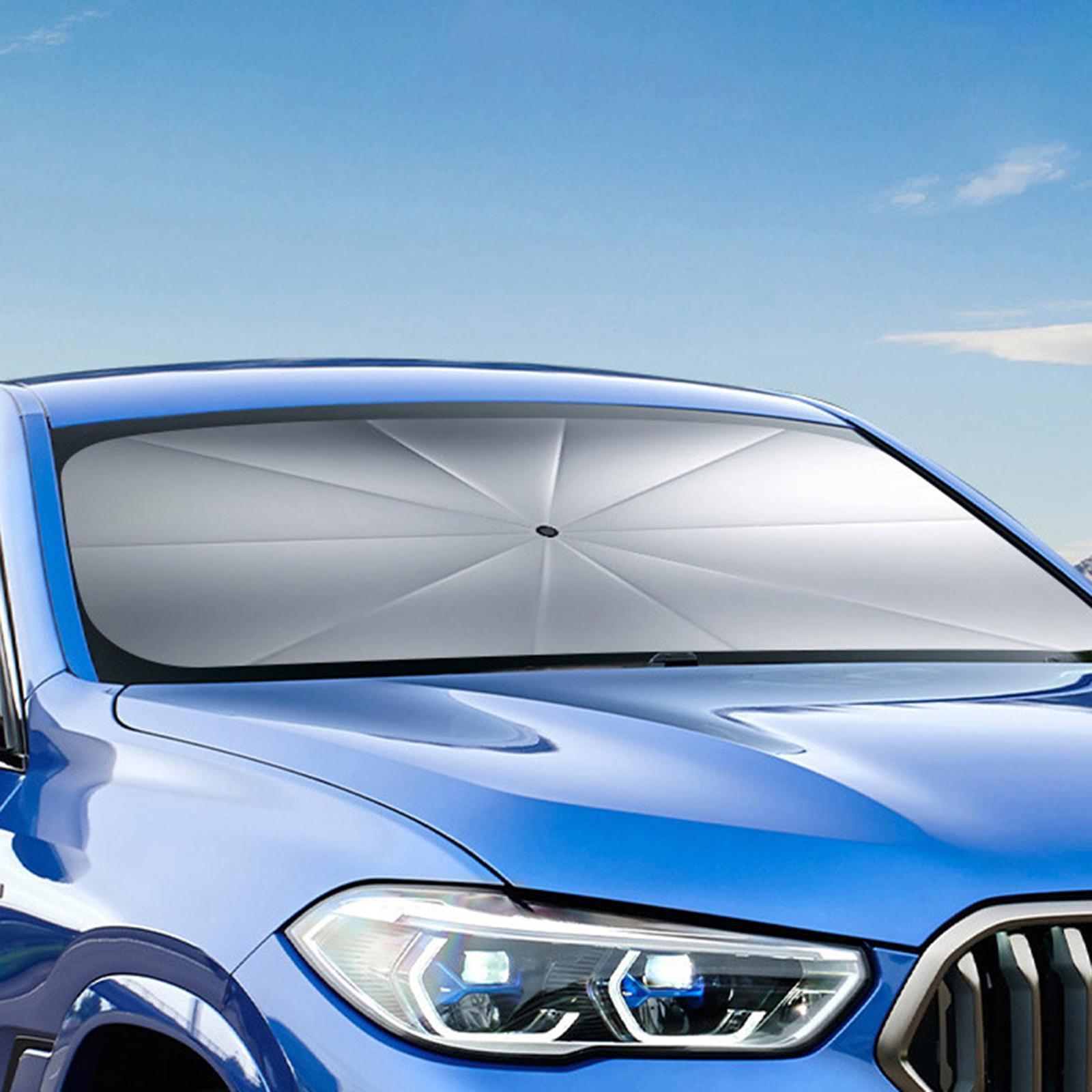 Windshield Sun Shade Umbrella, Bendable Shaft Windshield Sunshade Cover Fit for Car