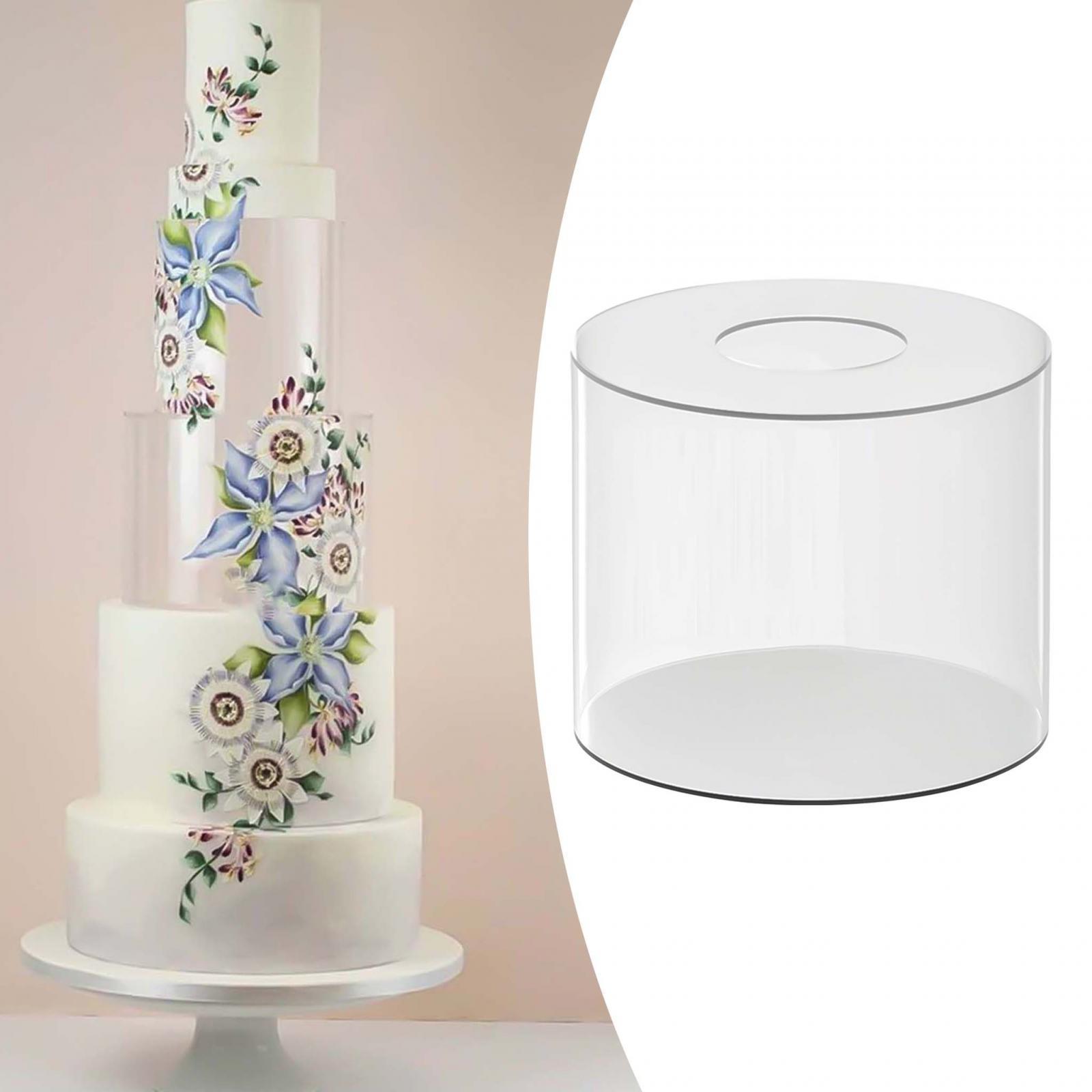 Cake Tier Round Clear Acrylic Cake Stand for Tabletop Party Supplies Wedding