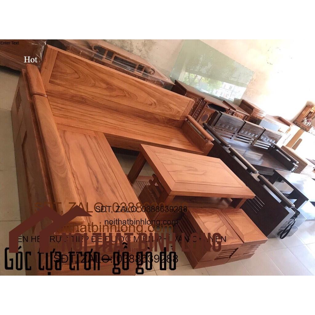 Bộ bàn ghế góc trứng tựa trơn