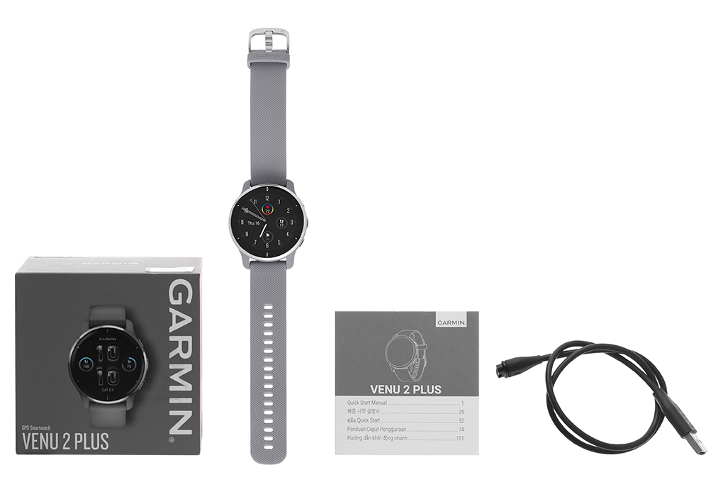 Đồng Hồ Thông Minh Garmin Venu 2 Plus Dây Silicone