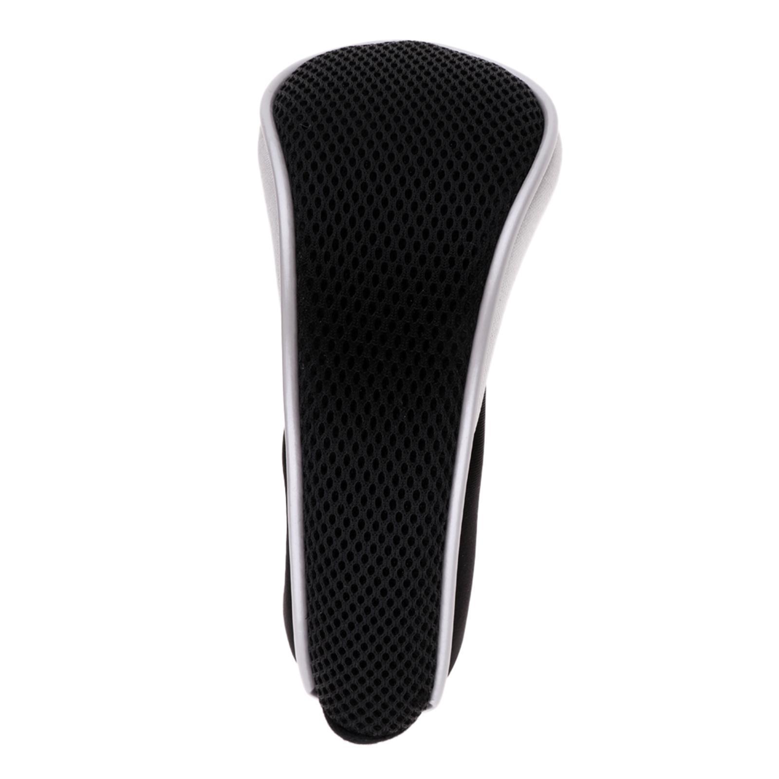 2x Golf Hybrid UT Club Head Cover Headcover W/ Number Tag black and blue