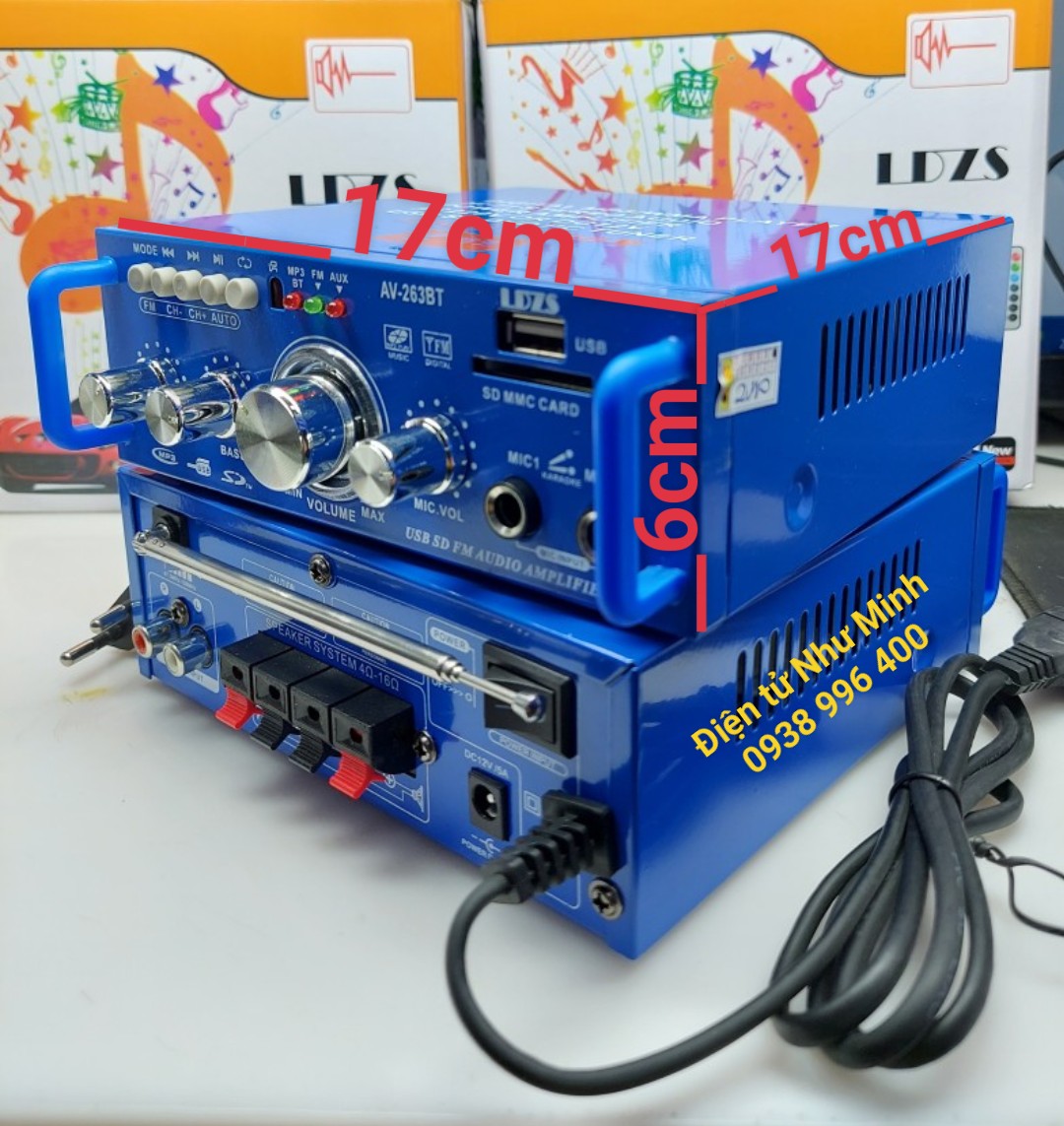 Ampli Mini 12V/220V 263-BT