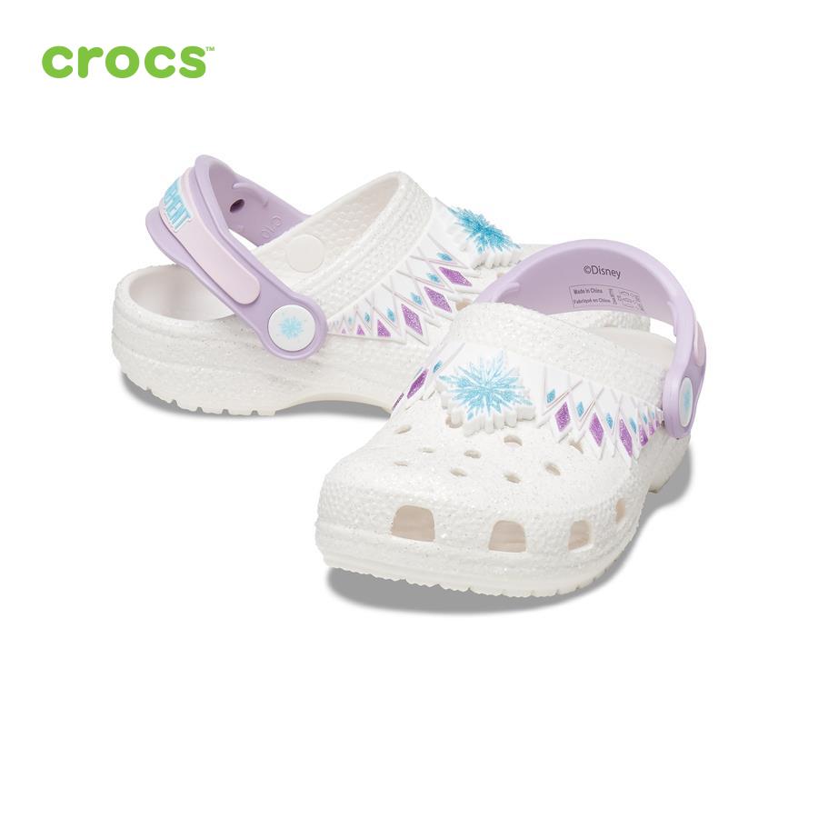 Giày lười trẻ em Crocs FW FunLab Clog Toddler I AM Frozen II White - 207715-100