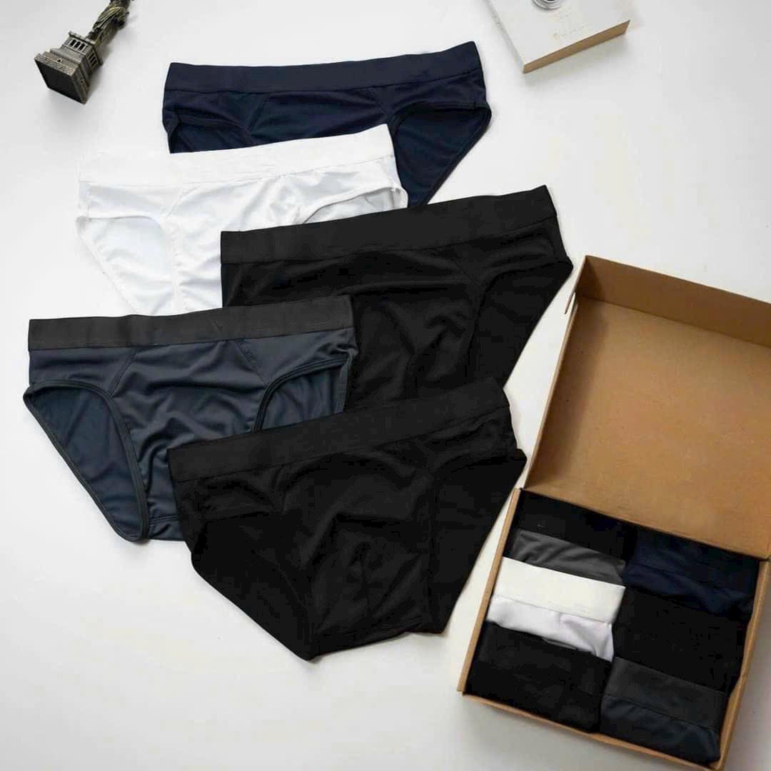 Combo 5 Quần Lót Nam Tam Giác Vải Thun Lạnh được chọn màu, Sịp Nam trơn Toppp05
