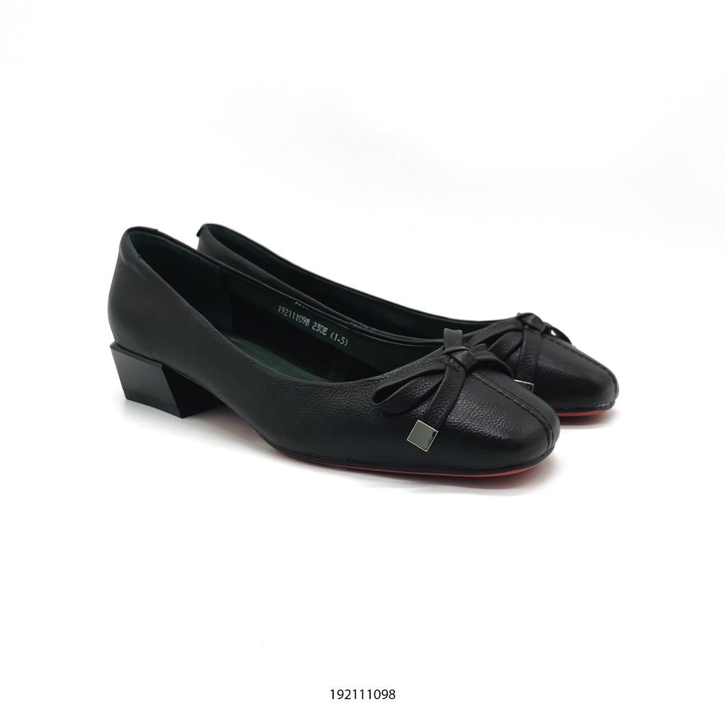 Giày búp bê nữ đế vuông 3p AoKang màu đen 192111098