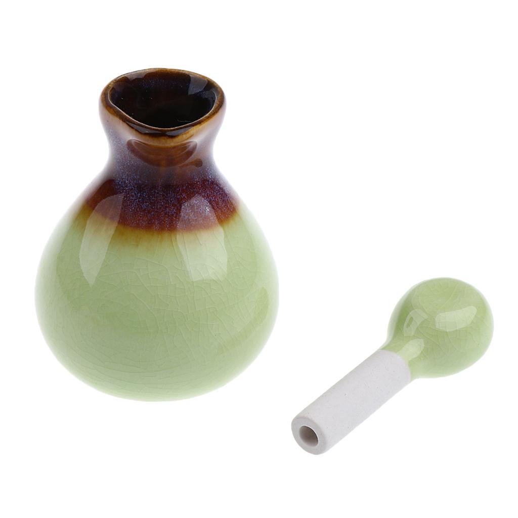 3Pieces Ceramic Essential Oil Bottle Aromatherapy Diffuser Reusable Storage Jar for Beauty Salon, Aromatherapy Stores, Personal Use