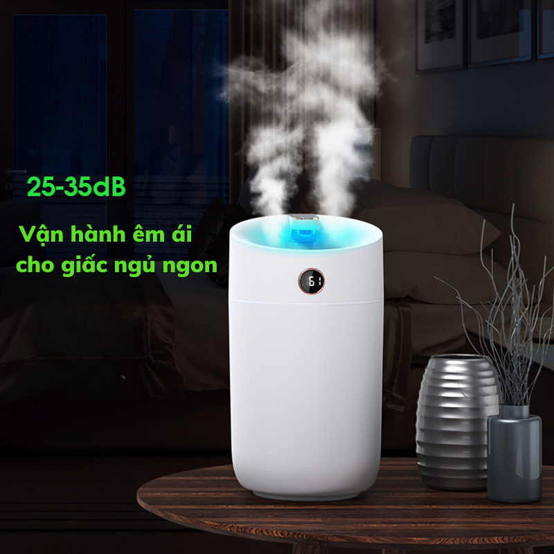 (Tặng kèm củ sạc) Máy Phun Sương Humidifer X12 Chế Độ Phun 2 Đầu Tăng Khả Năng Khuếch Tán - Cảm Biến Thông Minh