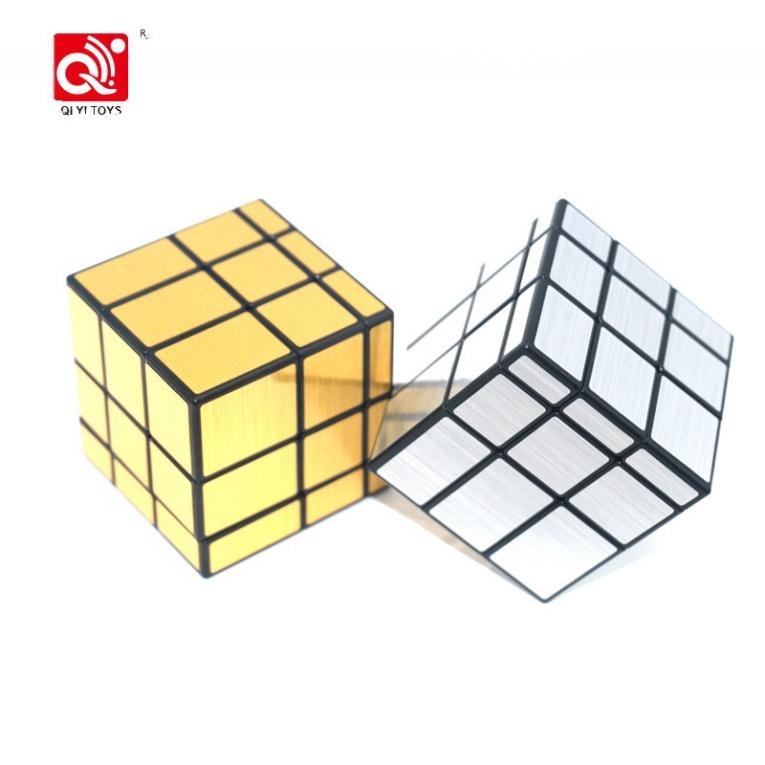 Đồ chơi Rubik 3x3 Biến Thể Rubik Mirror QiYi Khối Lập Phương Rubik Tráng Gương Vàng Tráng Gương Bạc