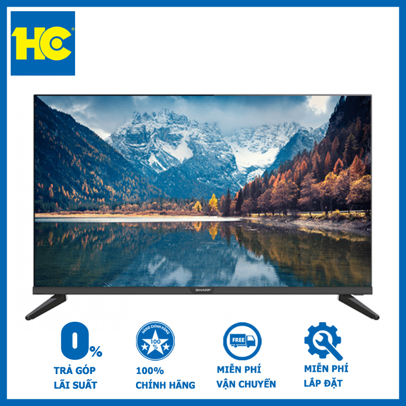 Smart Tivi Sharp 4K 55 inch 4T-C55CJ2X Mới 2021