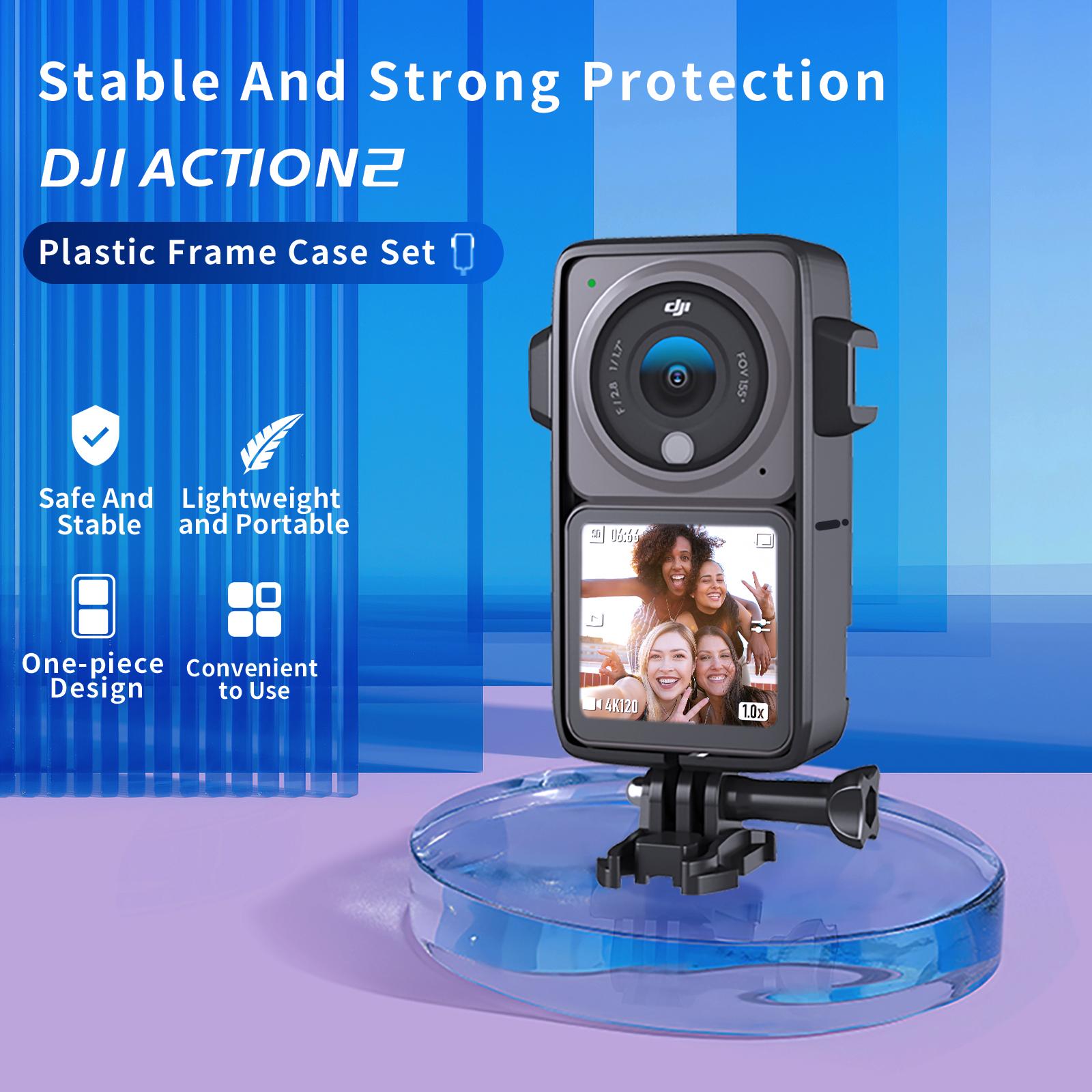 Lồng khung telesin với camera hành động giày lạnh bảo vệ giao diện toàn cầu Mount Mount Anti-Drop Dust Cover Vỏ