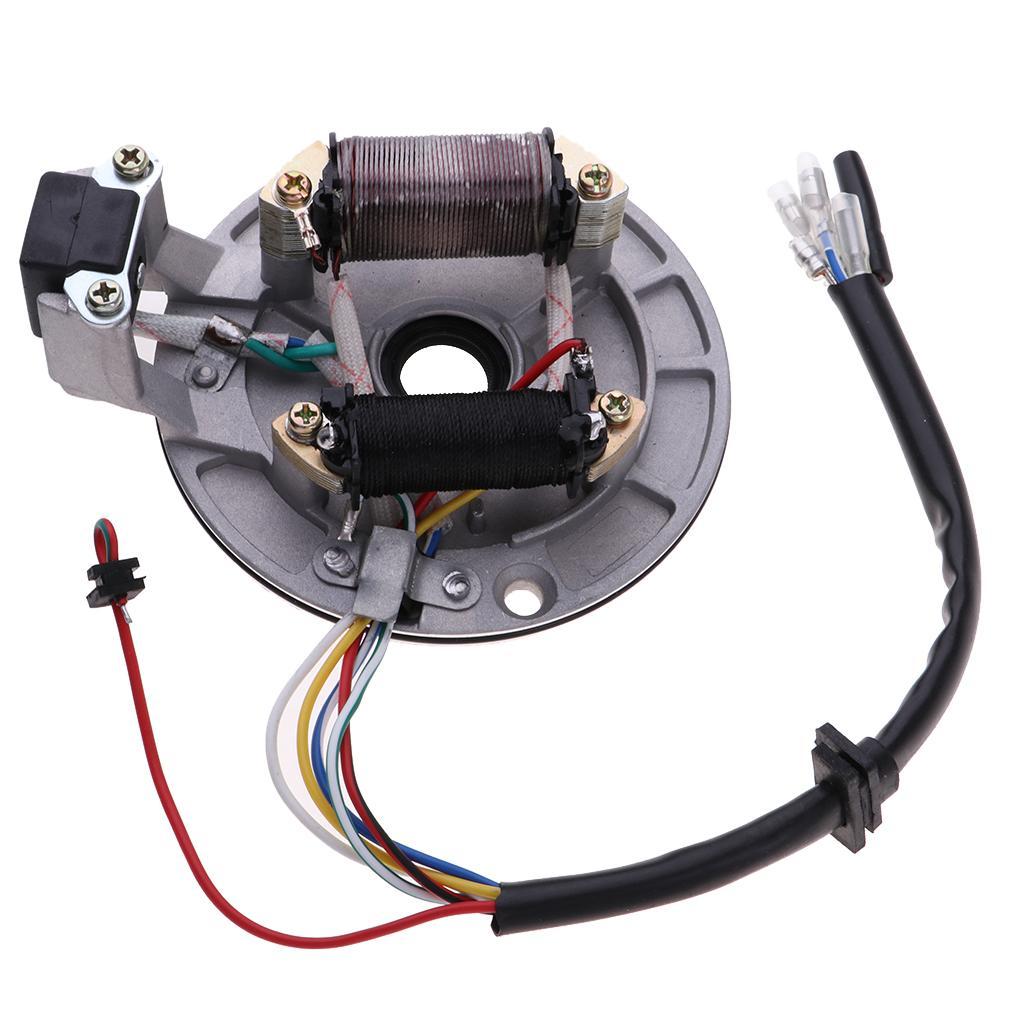 Motorcycle ATV Ignition Coil Magneto 2 Pole for 110ccm Motorcycle