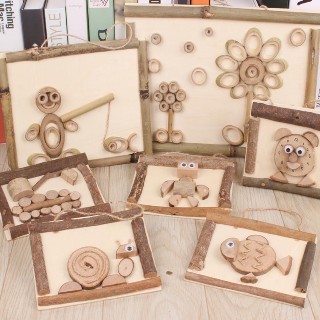 1 Box Irregular Natural Tree Wood Slices for Wedding Home Art Crafts Decors