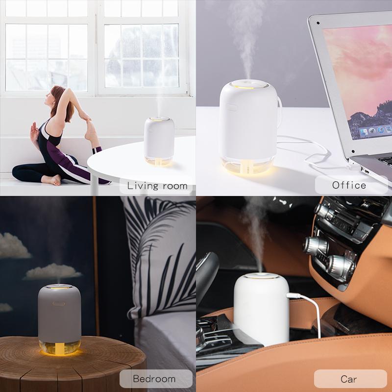 SaengQ Máy Phun Sương Tạo Độ Ẩm Điện Xông Tinh Dầu Thanh Lọc Không Khí Xịt Dưỡng Ẩm Khuếch Tán Tinh Dầu Sử Dụng Cho Văn Phòng Nhà Xe Ô Tô