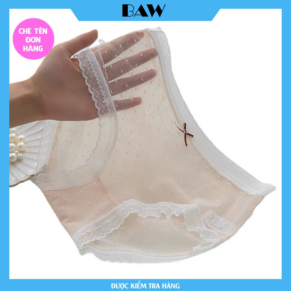 Bộ 5 Quần Lót Ren Nữ phối nơ thương hiệu Baw mã KQA6