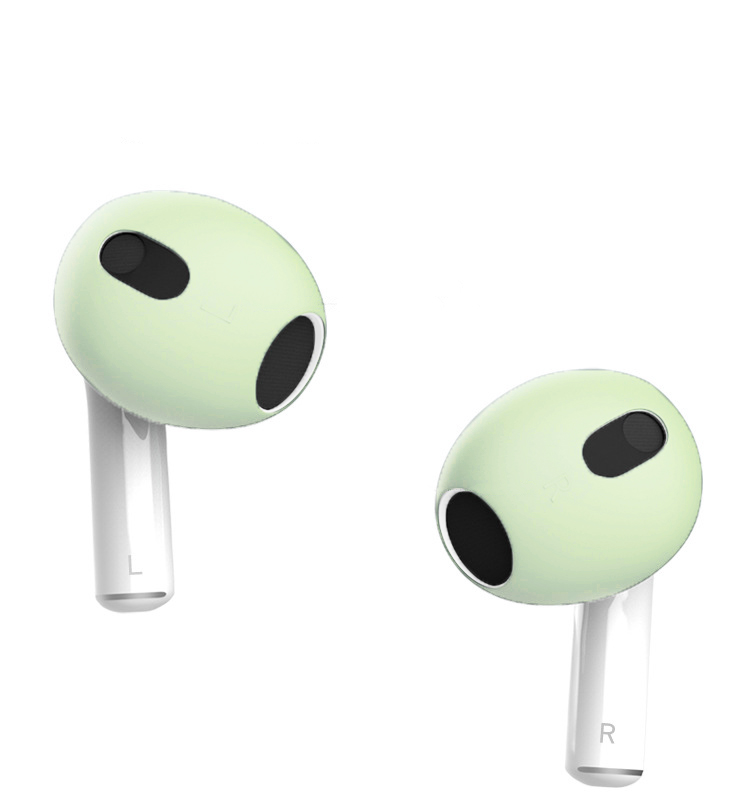 Cặp vỏ bọc nút tai nghe bằng silicon mềm chống trượt cho Airpods 3 - Hàng Chính Hãng
