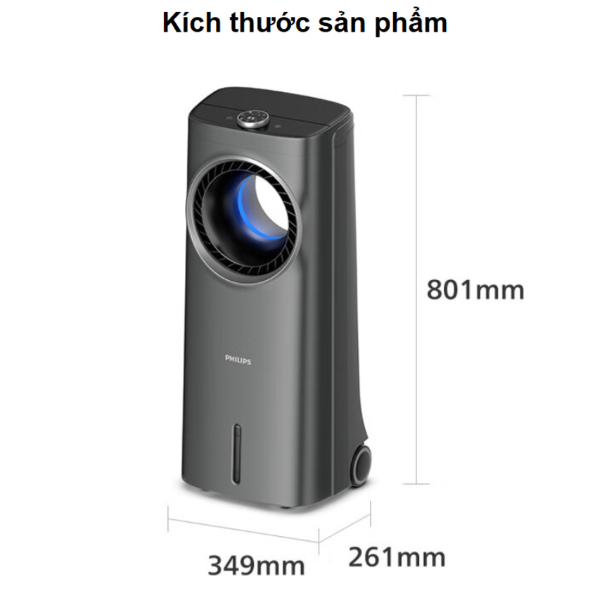 Quạt không cánh lọc và khử khuẩn làm mát, phun sương tạo ẩm vào mùa hè, sưởi ấm và tạo ẩm mùa đông thương hiệu Hà Lan cao cấp Philips ACR4248X Serial 4000 - Hàng nhập khẩu