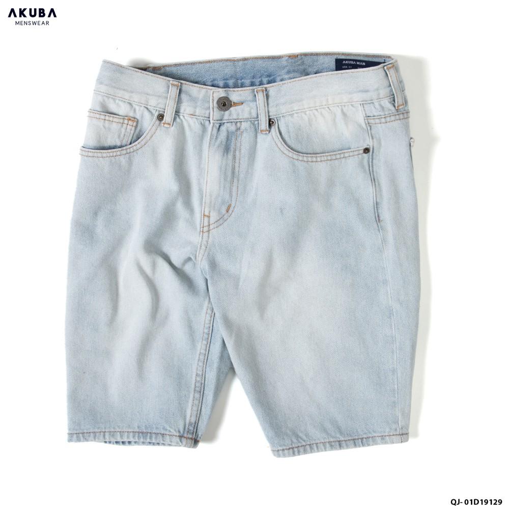Quần Short Jean Nam Basic AKUBA - Form Skinny | 01D19129
