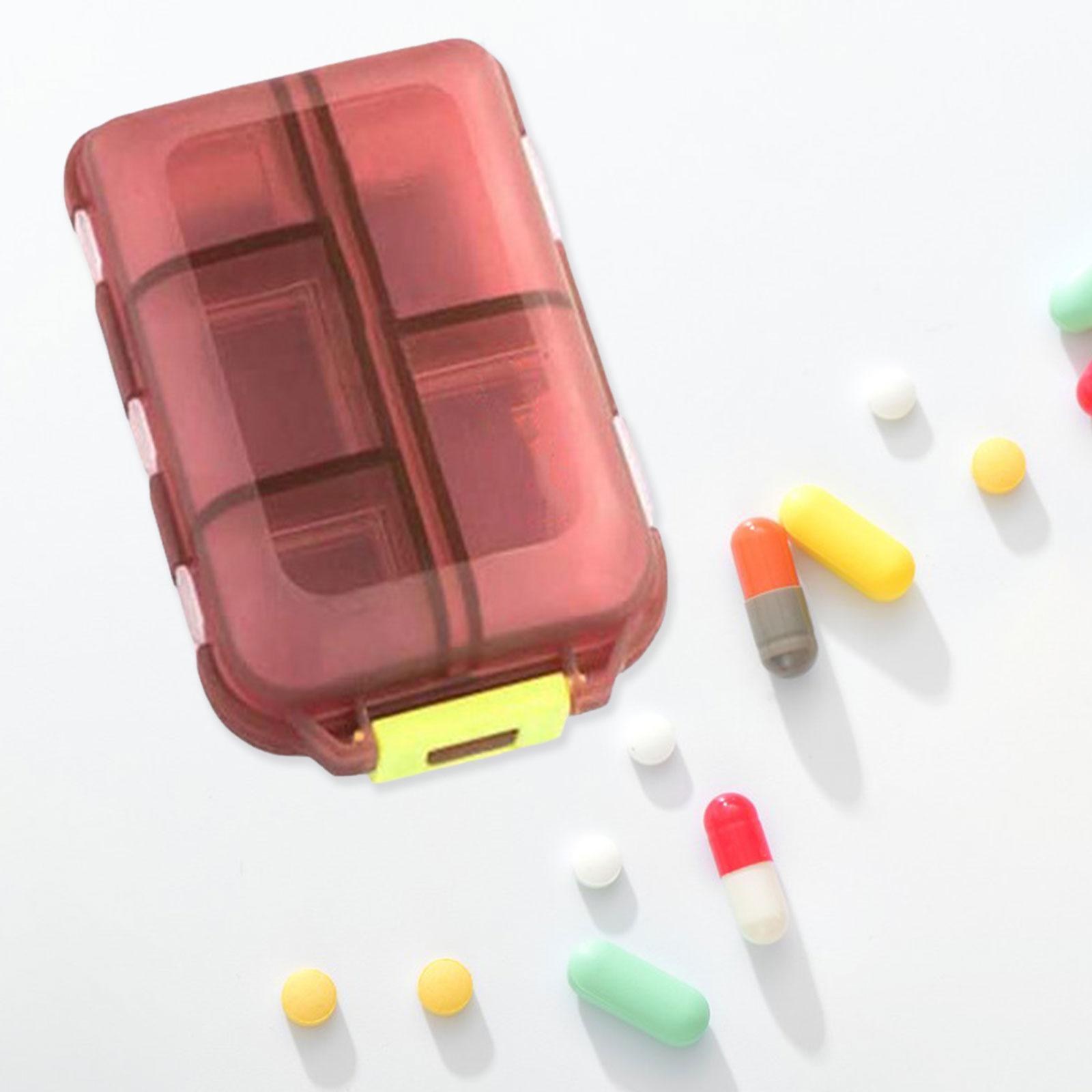 Travel  Organizer/  Container Holder / Reminder Case/ 10 Grids Portable  Case Small  Box for Daily  Tablet