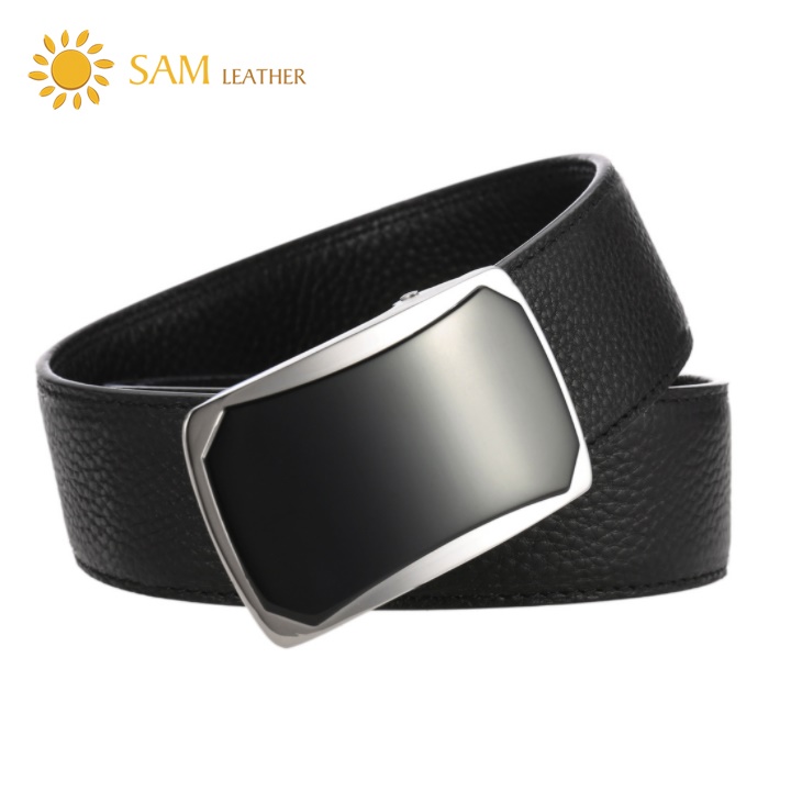 Dây Nịt Nam SAM Leather SFDN131 - Thắt Lưng Nam Da Bò Cao Cấp/ Mặt Khoá Thắt Lưng Inox Không Gỉ, Men's belts