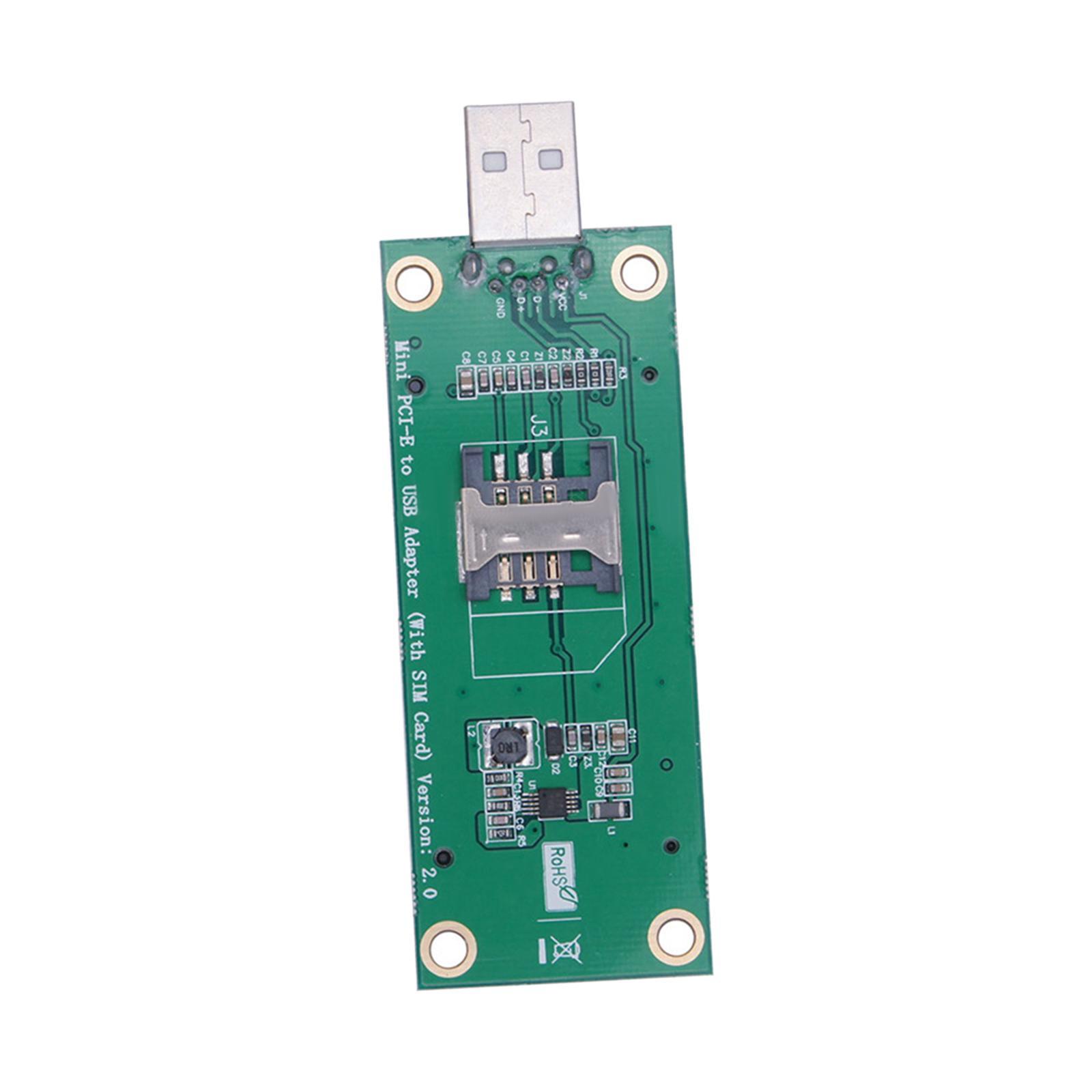 Industrial Mini -E to USB Adapter, Conversion Expansion Card Slot Riser Card Notebook Connector Converter