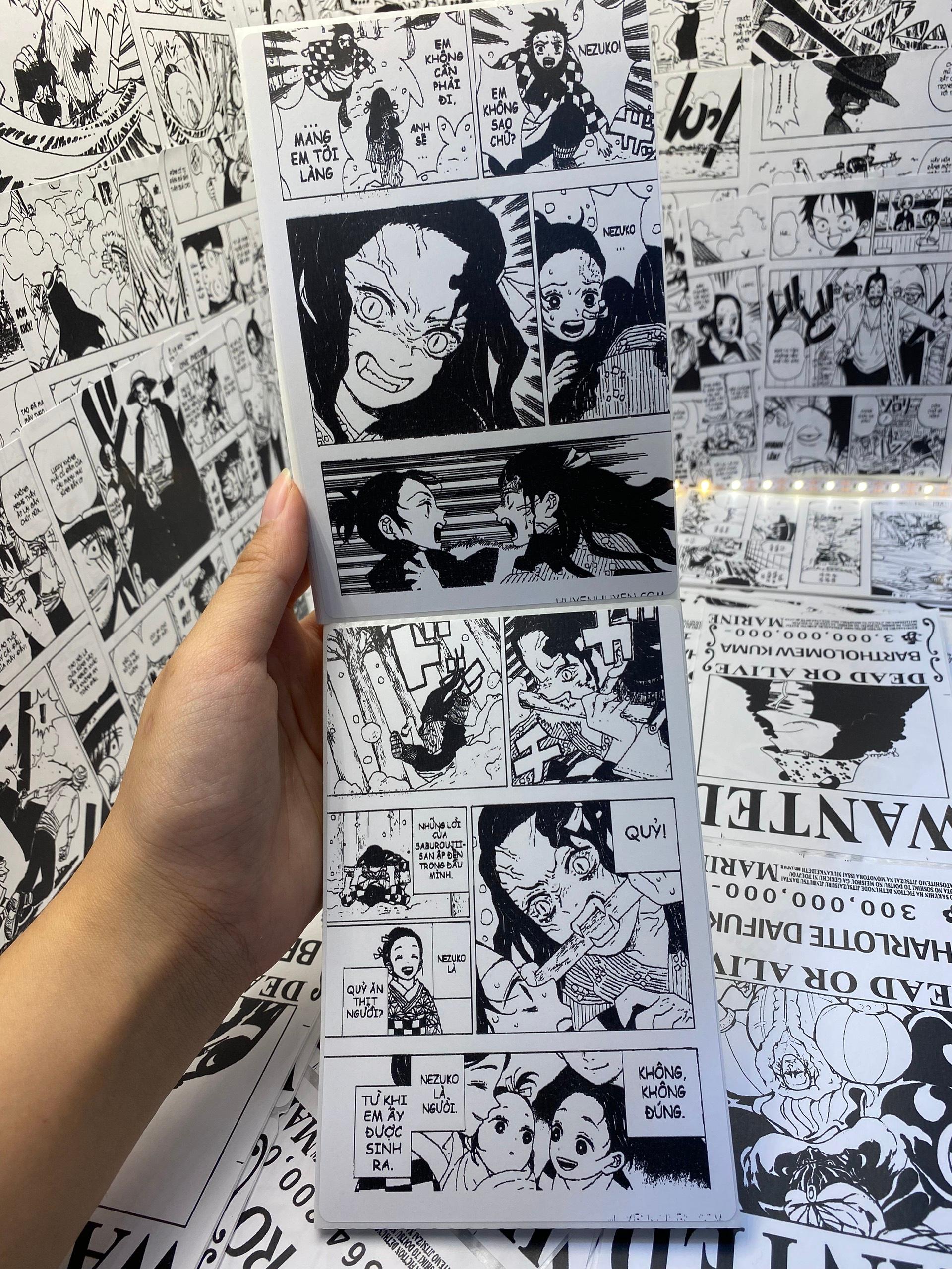 50 Miếng Truyện Tranh Dán Tường Truyện Tranh One Piece - Naruto - Dragon Ball - 7 Viên Ngọc Rồng - Thanh Gươm Diệt Quỷ - 25T Dragon Ball SP