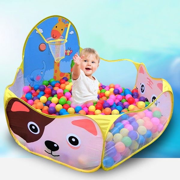 Lều bóng vui chơi cho trẻ em tặng kèm 100 bóng nhựa nhiều màu sắc