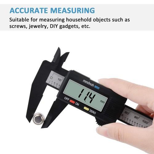Thước Kẹp Điện Tử Đo Đường Kính Sợi Nhựa Carbon 150mm