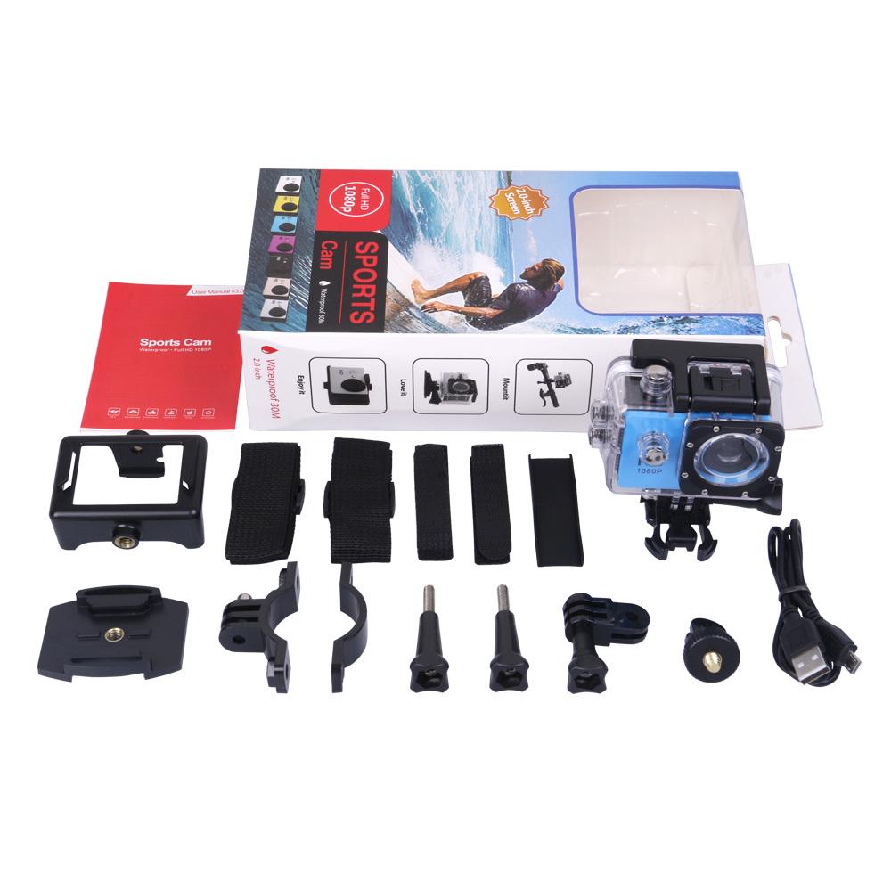 Freestyle 2inch LCD 1080p Camera hành động đầy đủ 30 mét Máy ảnh DV DV không thấm nước SJCAM DVR00