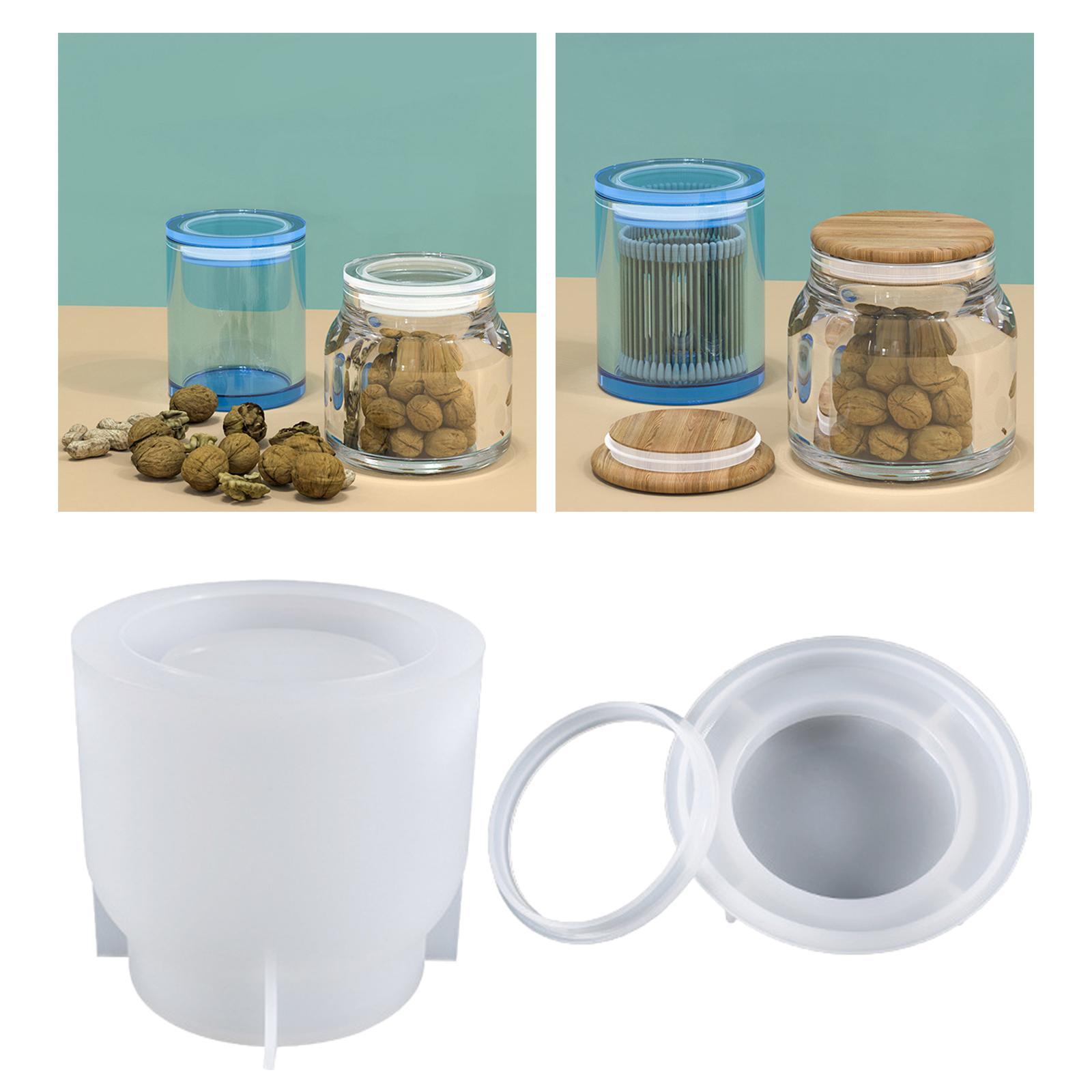 Storage Sealed Bottle Mold for Making Jewelry Storage Mould Flower Pot Soap Candle Holder